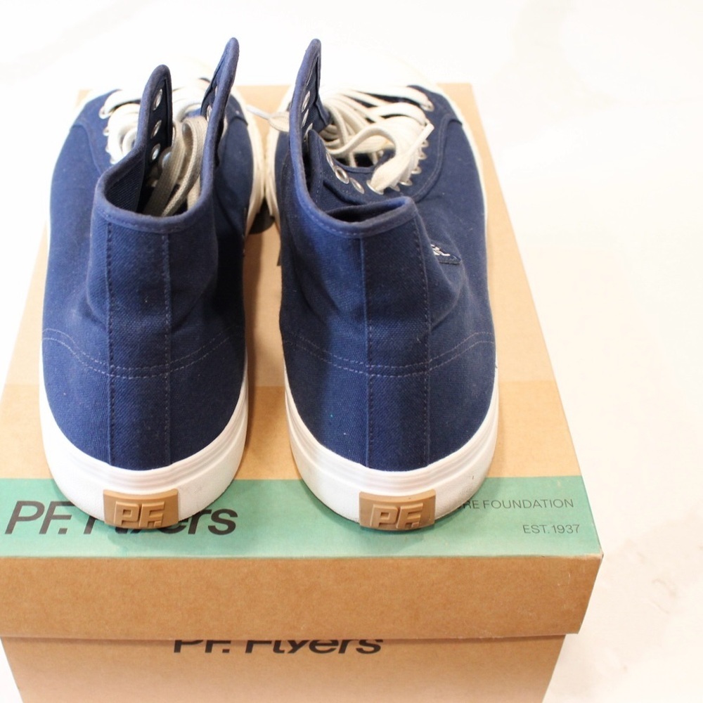 P.F. Flyers Navy High-Top Sneakers - Picture 3 of 7